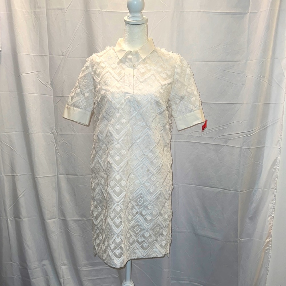 Once worn Banana Republic white dress.